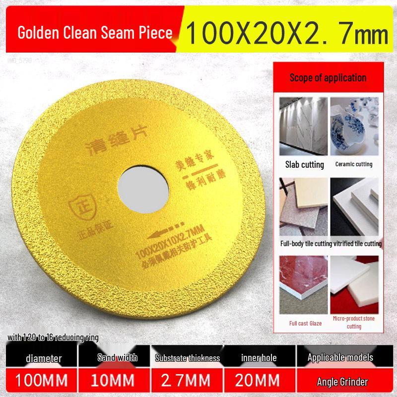 Diamond Cutting & Grinding Disc Set for Electric Drills: Small Saw Blade for Tile, Grout, Stone, and Carving.