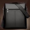 Classic Business Leather Man Bag With Soft Pu Leather And Adjustable Straps