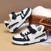 New outdoor shoes, children's running shoes, children's casual walking shoes, winter velvet low top board shoes