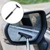 Car Rearview Mirror Wiper with Long Handle Compact Design Portable Telescopic Auto Mirror Squeegee Cleaner Car Cleaning Tool