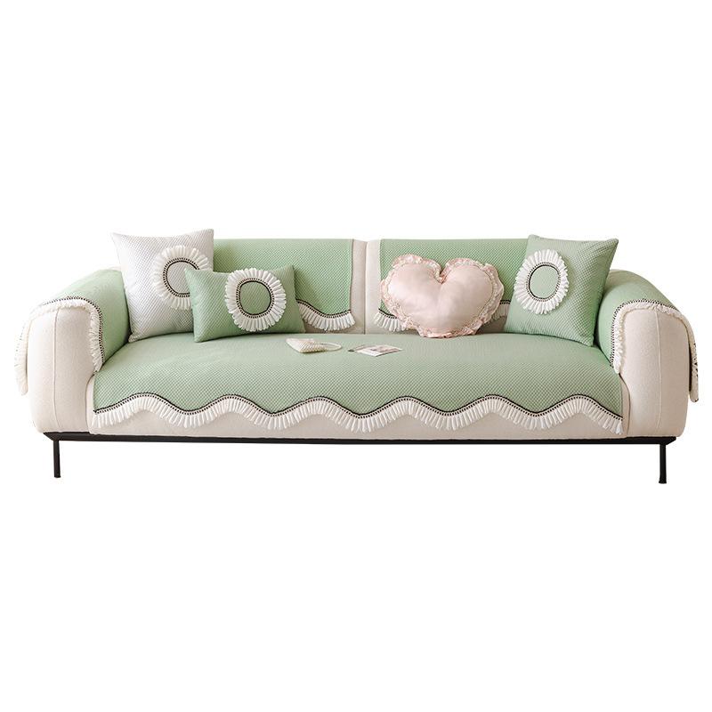 Summer French Special-Shaped Sofa Cushion  New Cool Feeling Ice Silk High Feeling Summer Seat Cushion Non-Slip Cover Cover Cloth