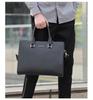 Men's PVC Horizontal Business Casual Briefcase - Large Capacity Laptop & Document Bag