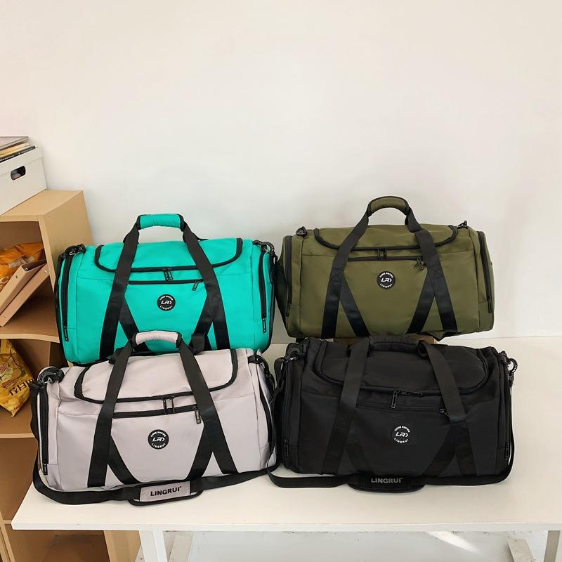 New Double Backpack Crossbody Women's Large Capacity Fitness Bag Hand Luggage Bag Men's and Women's Leisure Travel Bag
