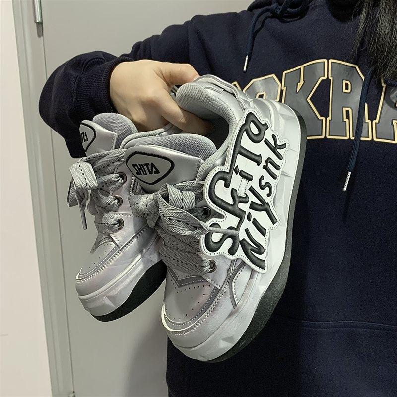 

Новинка 2024 года, спортивная дышащая, износостойкая и амортизирующая женская спортивная обувь, мужская баскетбольная обувь, повседневная обувь для пар 38 серебряный