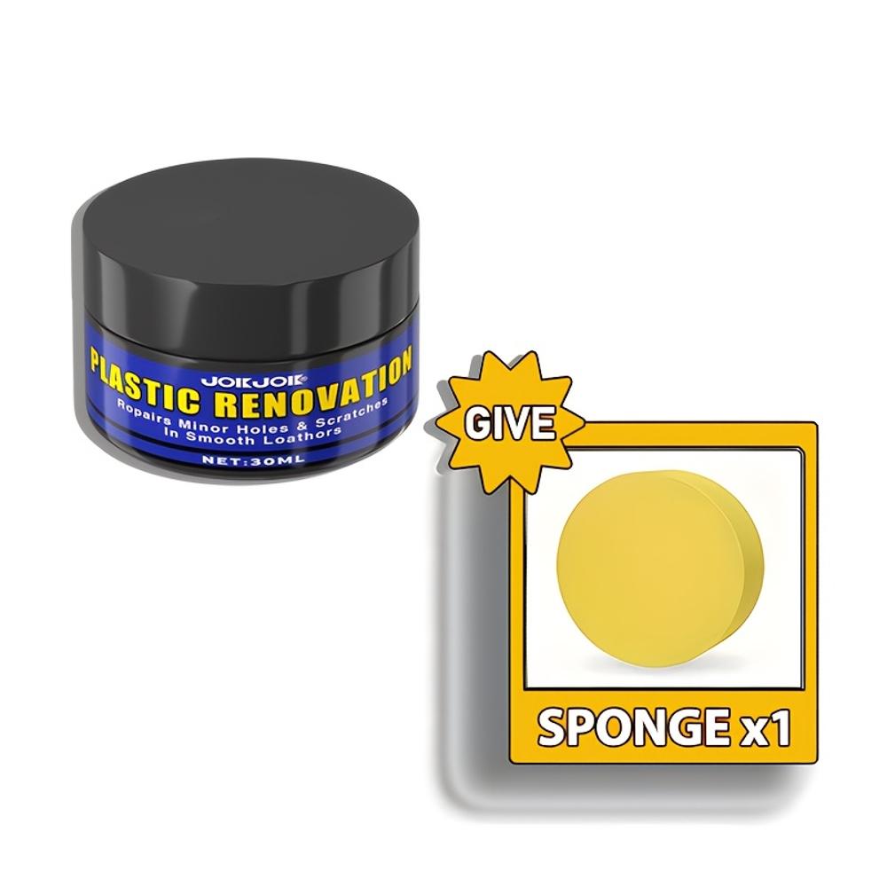 

JOKJOK Multi-Functional Plastic Restoration Cream - Car Interior & Exterior Repair Wax, Tire Shine Maintenance, Dashboard & Trim