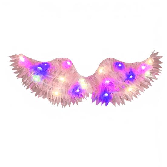 Angel Wings for Adults Kids Angel Feather Wings Costume with Elastic Straps for Halloween Christmas Cosplay Party