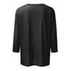 Women's Fashion Casual Round Neck 3/4 Sleeve Loose  Printed T-Shirt Ladies Top