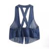 Women Fashion Korean Style Vest Female Vintage Sleeveless Plus Size Casual Denim Coat