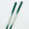 Hyozaemon Wakasa Lacquer Chopsticks with Sparkling Made in Fukui Flowers, Obama, Prefecture, Green, 23.5cm