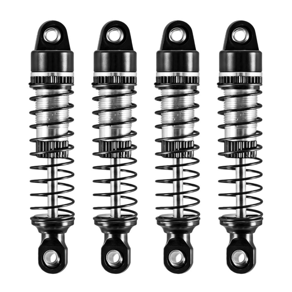 4pcs Oil Damper Upgrade Parts Metal RC Car Front Rear Damper Modification Accessories for 1/18 RC Car Crawler Racing Truck
