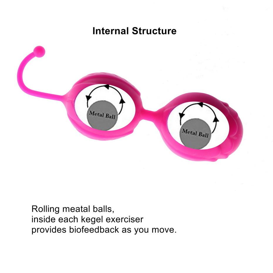 100% silicone Kegel Balls Smart Love Ball per vibratori vaginali stretti per macchine per esercizi Ben Wa Balls giocattoli adulti del sesso per le donne 18+