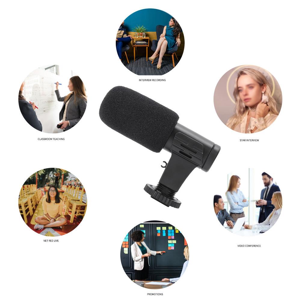 MAMEN MIC-06 Universal External Microphone Mobile Phone Camera for Live Broadcast Interview Vlog