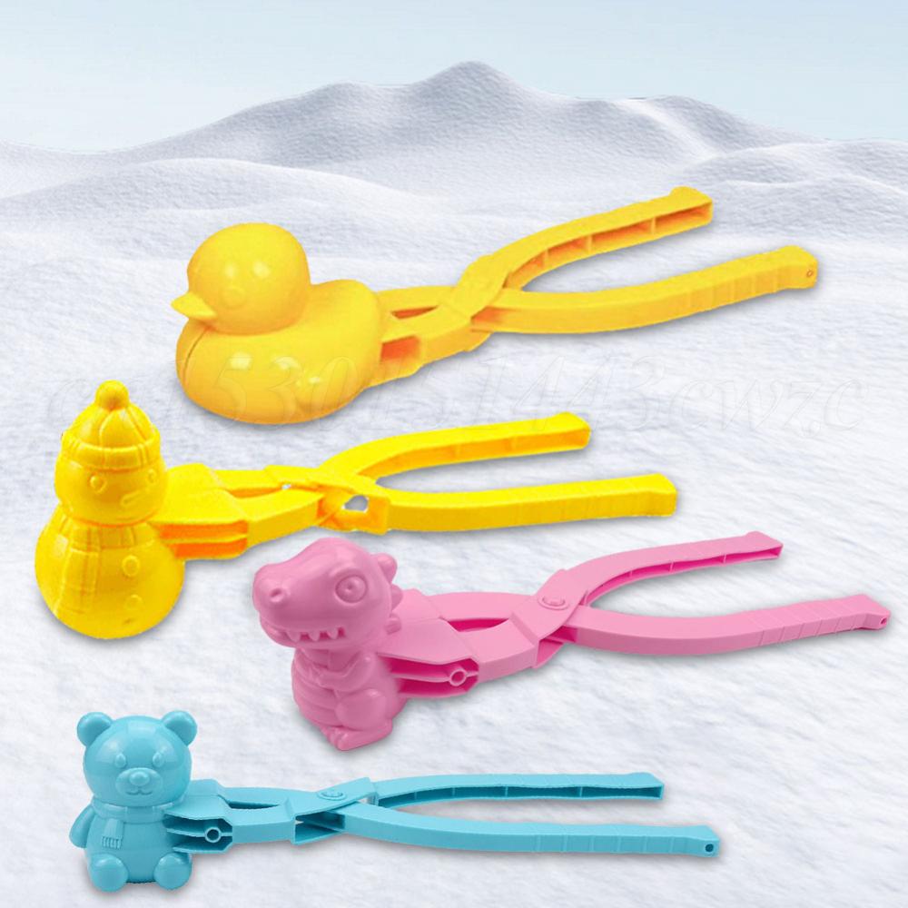 Bento Accessories with Handle Snowball Maker Sushi Mold Winter Snow Toys Cute Animal Rice Shaper for Kids and Adults