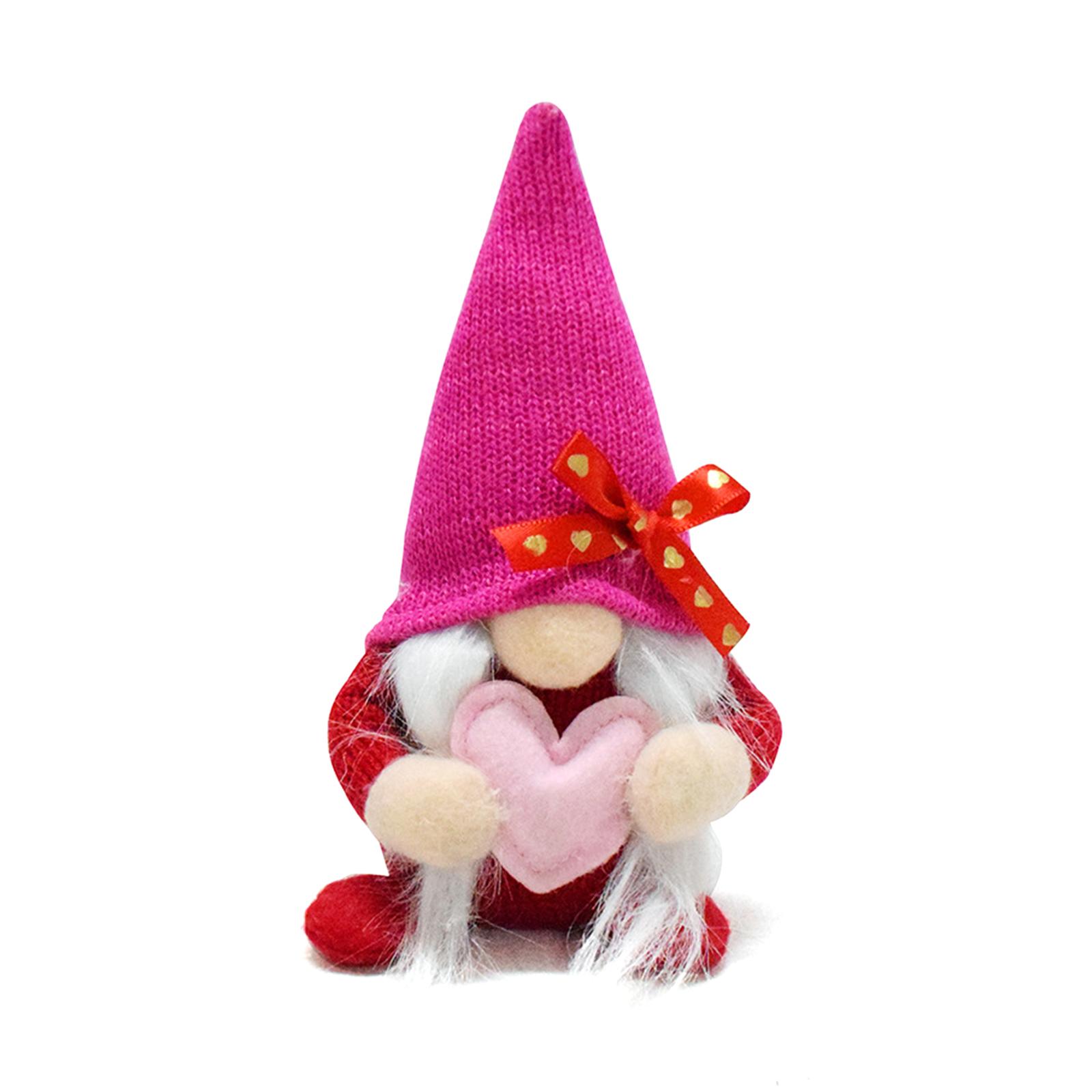 

Handcrafted Valentine s Day Doll Decor for Home or Office Unique Faceless Toy Ornament Cute Stuffed Toy Figurine A