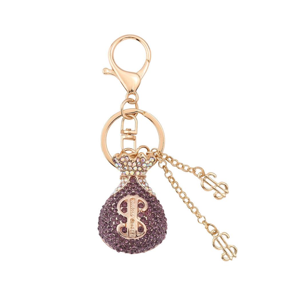 Vintage Style Metal Keychain With Gold Coin Wallet For Women And Giftgiving