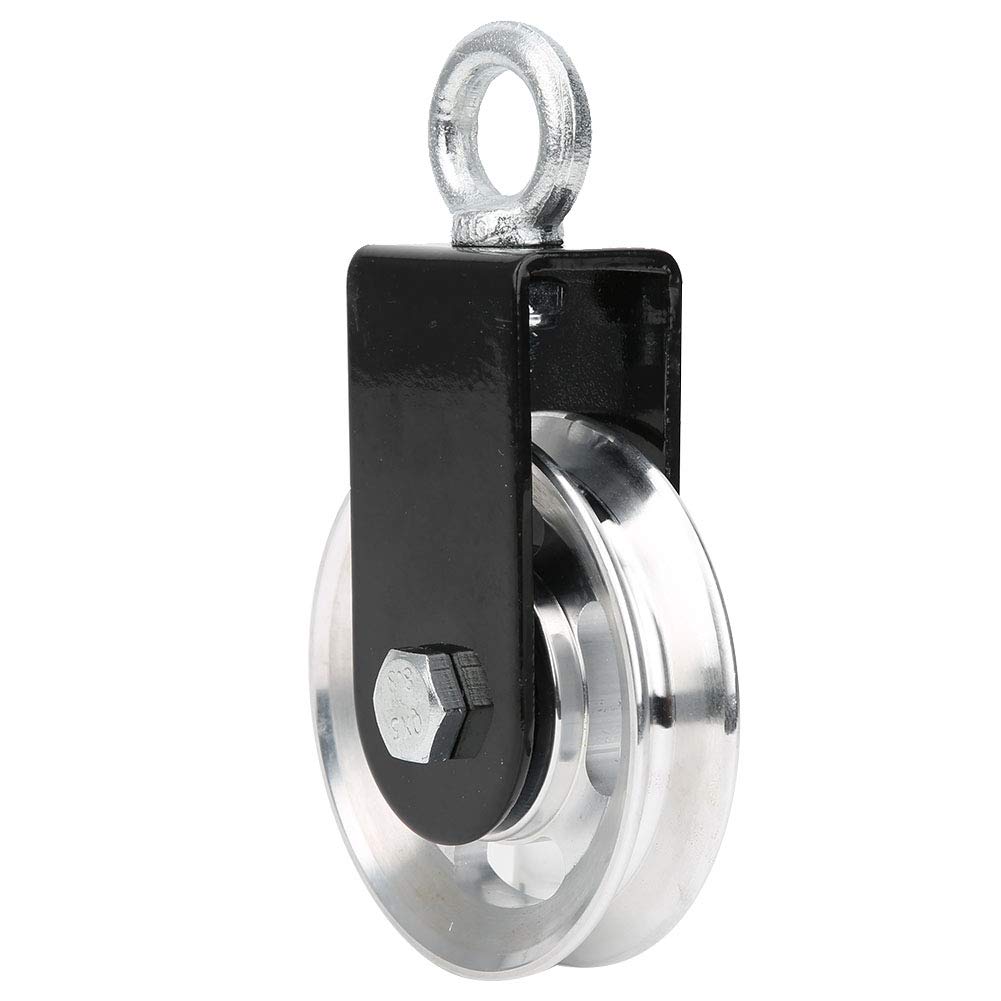 Yosoo Fitnessgeräte Edelstahl für Kraft Schwerkraftseil Fitnessgeräte Unterstützung Heim DIY Fitnessgeräte Umlenkrolle, Stahl, Training, Lager,