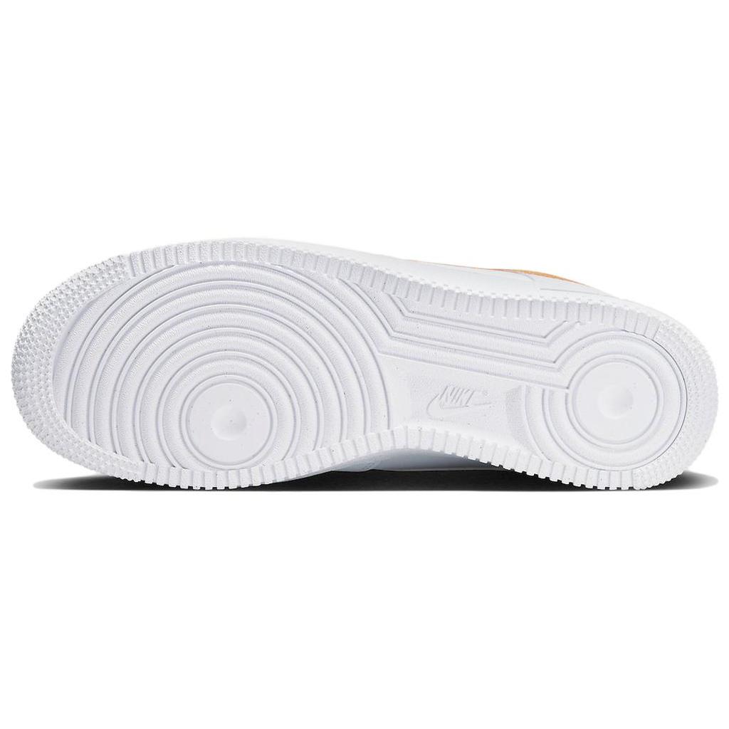 Nové Nike Air Force 1 Low '07 Spray Paint Swoosh Bílé Bezpečnostní Oranžové FJ4228-100