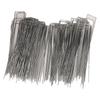 100Pcs U Shaped Garden Stakes Galvanized Steel Landscape Stakes Pins for   Barrier Sod Fabric Decorations