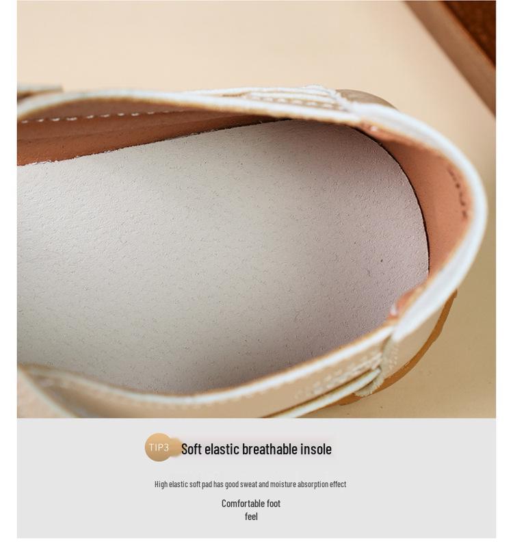 Plus Size Summer Retro Sandals: Soft Sole Velcro Beach Shoes for Women