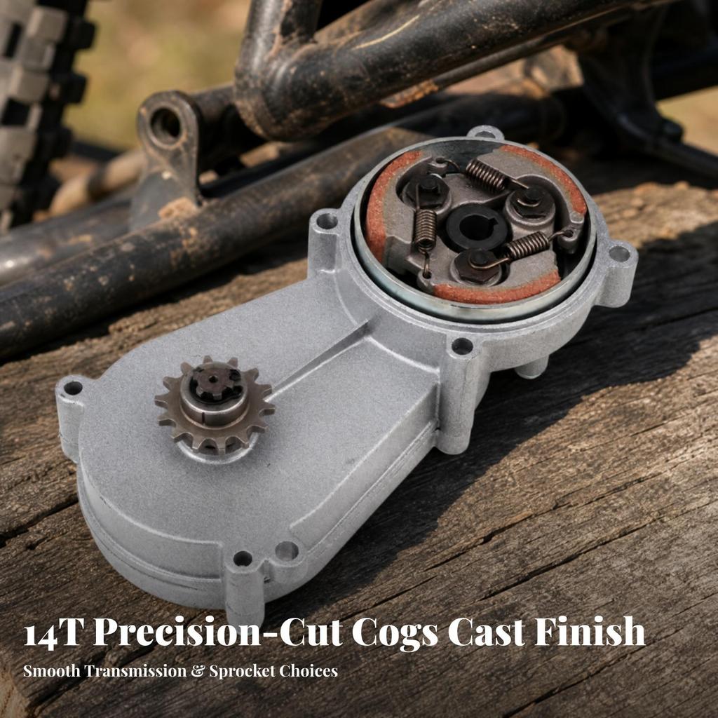 Compact Mini Terrain Motorcycle Gearbox Enclosed Replacement Assembly