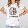 Autism Awareness Day Essential Tshirt Autist Brain Be Different Graphic T Shirts Autism Awareness Crew Neck Short Sleeve Tshirt