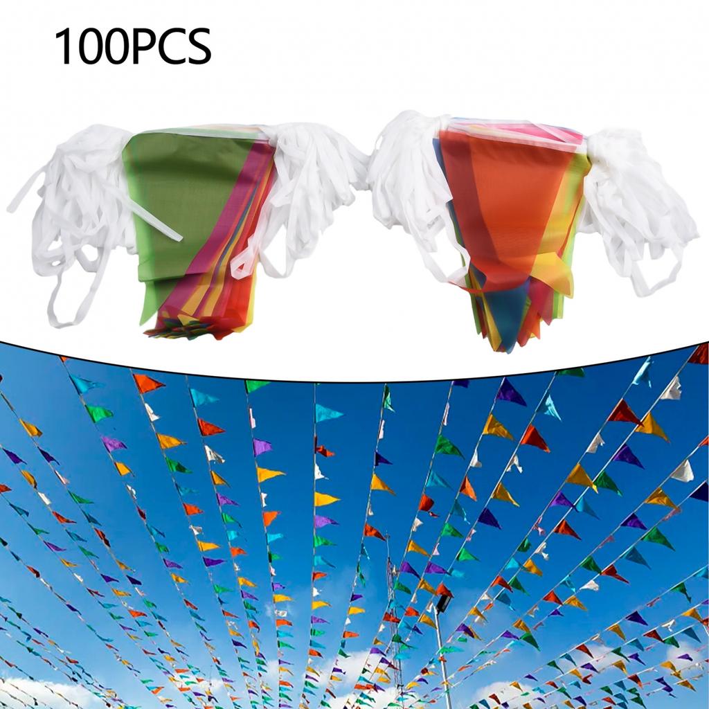 Dreiecksflaggen Leicht zu Reinigen Groß 14*21CM Außendekor