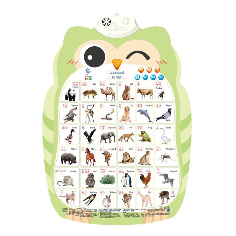 Interactive Baby Sound Wall Chart: Early Education, Cognitive Development, Pinyin Alphabet for Children.