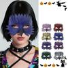 Colorful Feather Half Face Mask Realistic Costume Party Mask  Christmas Party