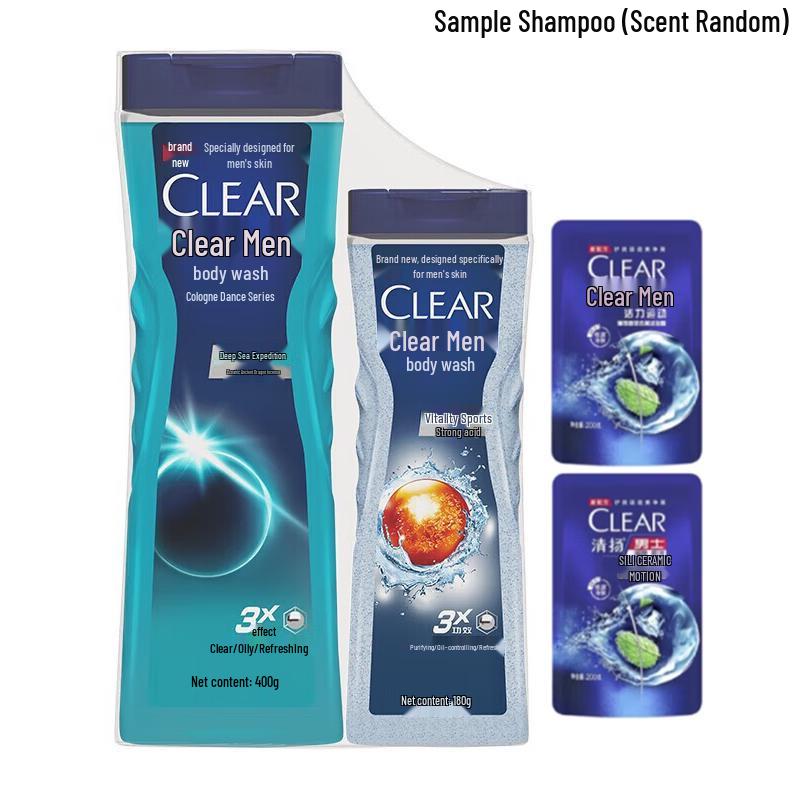 

Clear Men Cologne Scented Shower Gel & Shampoo Set