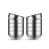 Double-Layer Stainless Steel Anti-Scald Bowls (10-Pack, 12.5cm)