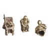 Broadswords Knights Knife Lanyard Bead DIY Brass Paracord Bead Vintage Knights Parachute Cord Beads for Bracelet Pendant