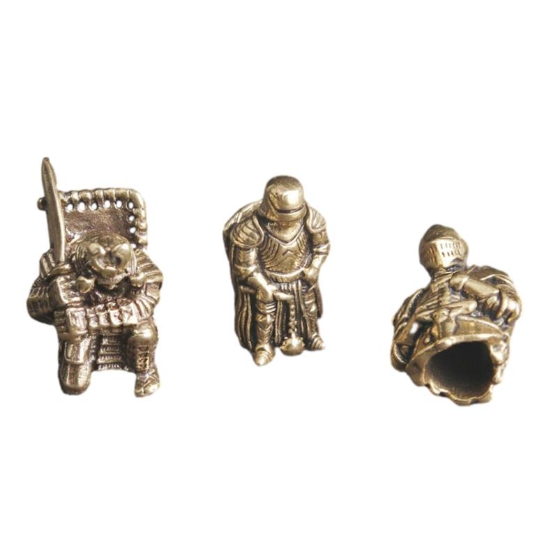 Broadswords Knights Knife Lanyard Bead DIY Brass Paracord Bead Vintage Knights Parachute Cord Beads for Bracelet Pendant