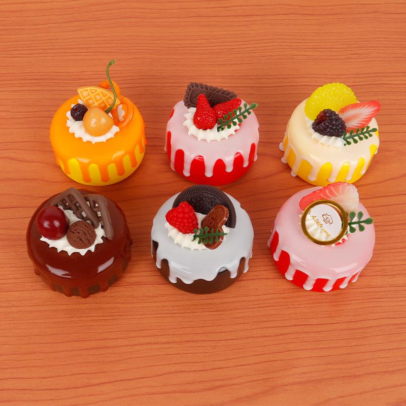 Simulated Cake Model Ice Cream Fruits Showcase Sample for Taking Photos Wedding Dessert Shop Fake Cake Decor