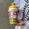 Highdesign Stainless Steel Insulated Tumbler With Straw For Students And Outdoor Use
