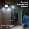 Tomshin-e Solar Security Light Outdoor Motion Sensor Ip65 Waterproof Outdoor Lights Solar Powered 360 Angle Adjustable
