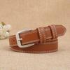 Square Buckle Women's Belt Trouser Decoration Pin Buckle Belt Retro Leather Belt  Fashion Accessory
