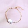 KNIKOO Nuovo braccialetto alla moda con chiusura di sicurezza in perle per ragazze e donne, braccialetti dal temperamento leggero