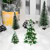 Yetaha Miniature Pine Trees, Snowy, Model Trees, Railway Model, Architectural Model Materials, Miniature Garden Scenery Collection, Set of 12, 5-15cm