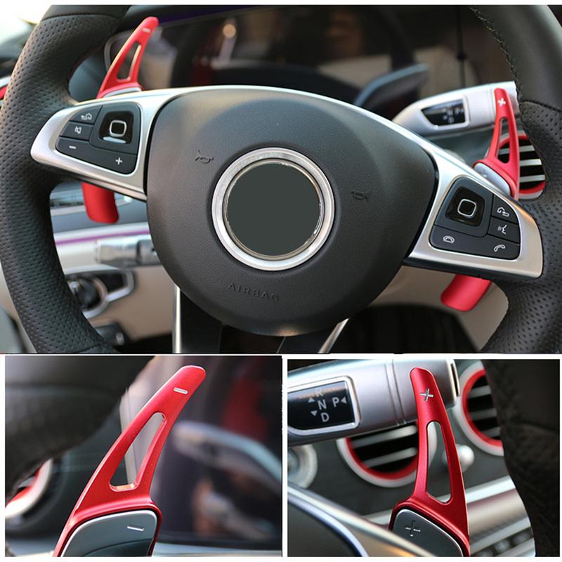 Shift Paddles For Mercedes-Benz E-Class 2016- MB W213 E200 E300 E400 E220d E350e Car Steering Wheel Shifter Paddle Extension