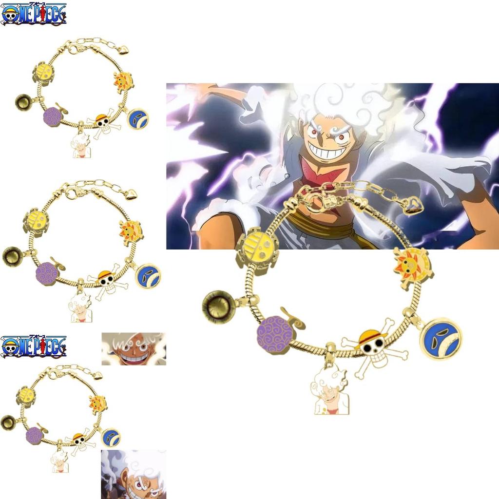 Högkvalitativ Legering En Del Luffy Panja Dora Metallpärlarmband Grossist