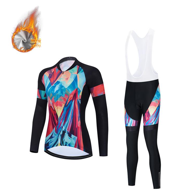 2026 Autumn and Winter Long-sleeved Road Bicycle Cycling Suit, Women's Breathable Cycling Suit Suit