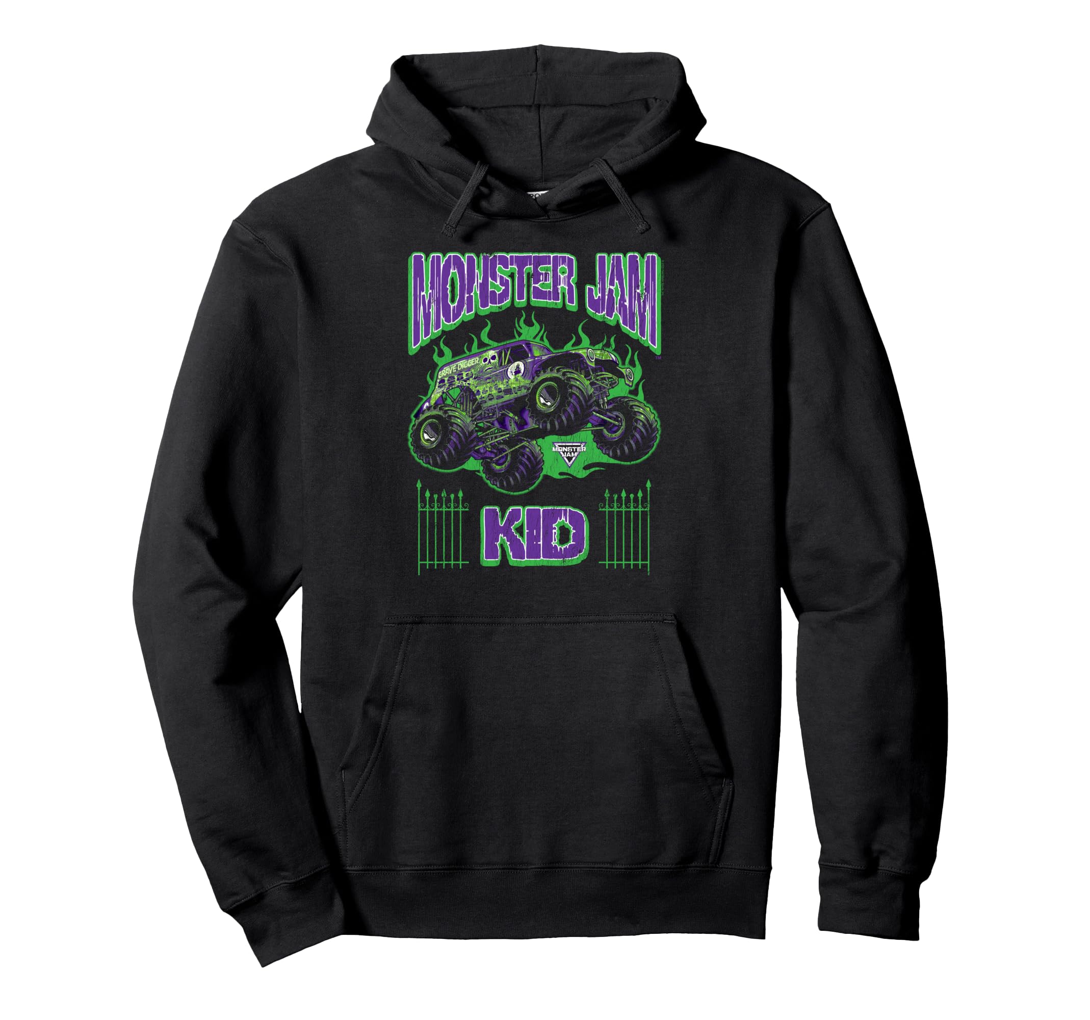 

Monster Jam Grave Digger Kid Family Motorsports Hoodie чёрный