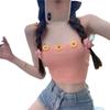 Small and Fresh Three-dimensional Flower Knitted Suspender Vest for Women In Summer Wear Short Sleeveless Sexy Hot Girl Top