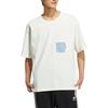 Adidas Originals Trefoil Color-Block Pocket Casual Crew Neck Short Sleeve T-Shirt Men Tops White HM7990