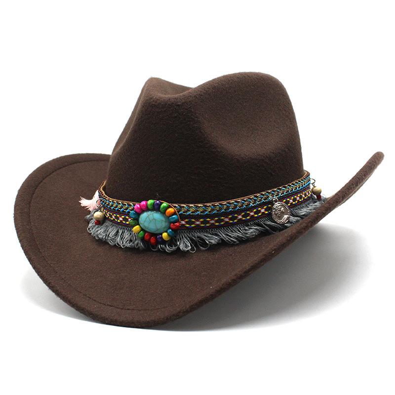 Western Cowboy Hat With Sun Protection For Men Women Bohemian Style