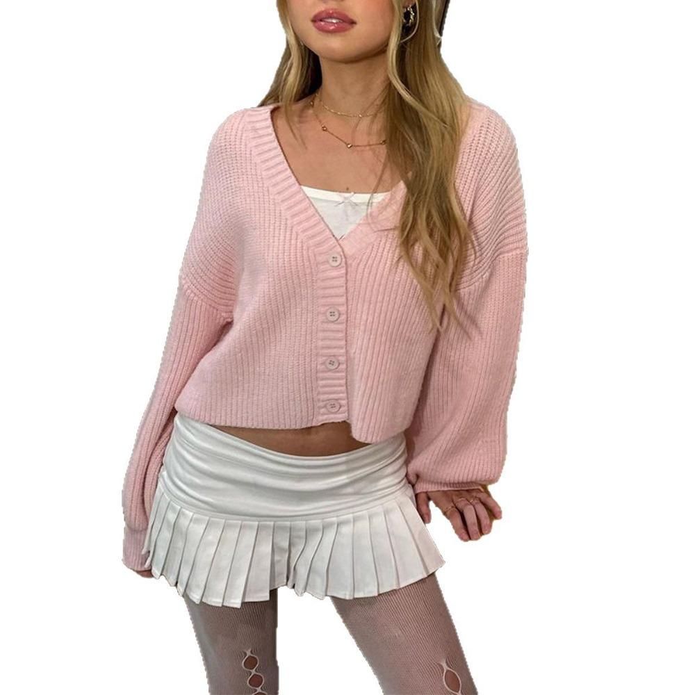 Fashionable simple long-sleeved solid color jacket top for women wool woolen women's clothing 2025 autumn and winter