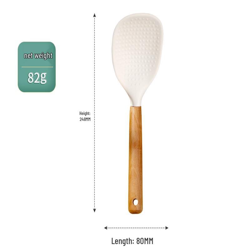 

Набор из 4 силиконовых ложек для риса и лопаток Lanshengjia