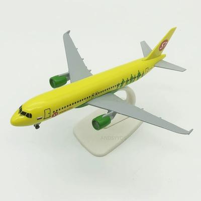 Static Aircraft Model 19cm for Air Russian Siberia S7 A320 Plane Model Diecast Alloy Metal Aircraft Model Party Gifts