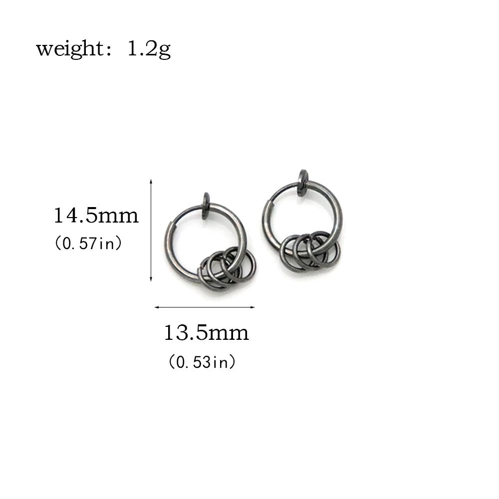 Anime Tokyo Revengers Chifuyu Matsuno Cosplay Örhängen Svart Silver Guld Färg Ringörhängen Öronklämmor För Kvinnor Män Smycken