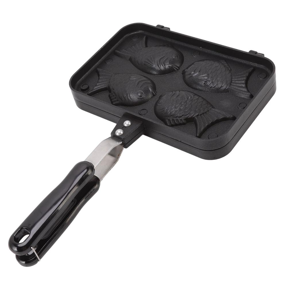 Taiyaki Fish Shape Cake Maker Non Stick Taiyaki Double Baking Pan Waffle Baking Mold